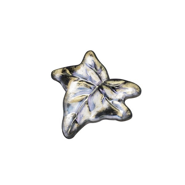 Ornament-Glitzersteine, 50 Stck, Blatt, 1,8 cm, klar-irisierend