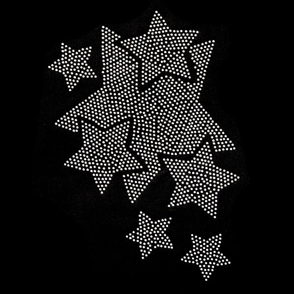 Bügelstrass-Design, DIN A4, Sternenhimmel