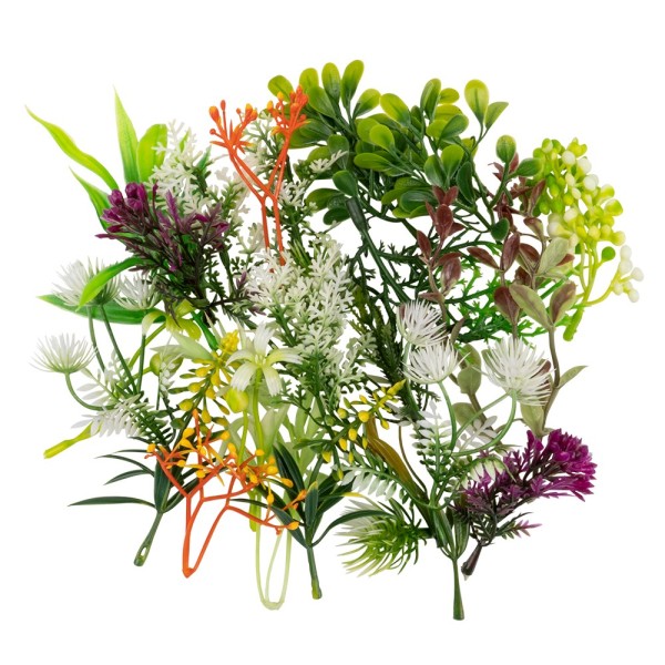 Deko-Floristik, Blumenvielfalt, verschiedene Blumen, 3,5cm bis 12,5cm lang, 35g