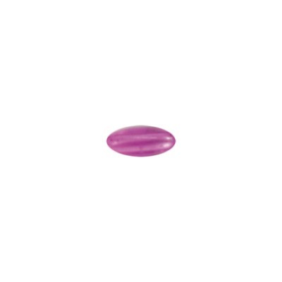 Perle, länglich 0,8 x 0,3 cm, 50 Stück, fuchsia