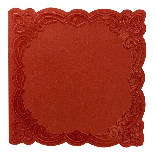 10er Grußkartenset Deluxe, "Rom", 15x15cm, rot
