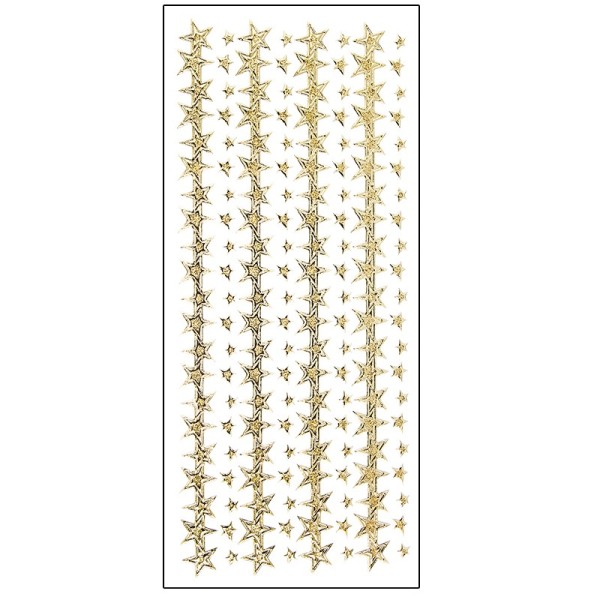 Microglitter-Sticker, Sternen-Bordüre, gold