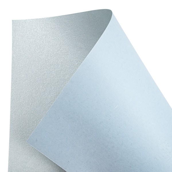 Naturpapiere, metallic, DIN A4, pastellblau, handgemacht, ideal zum Prägen geeignet, 24 Bogen