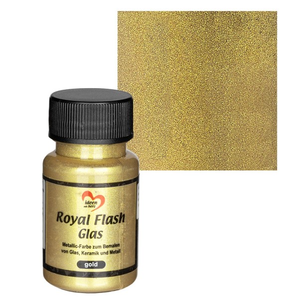 Royal Flash Glas, gold, 50ml