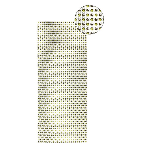 Schmuck-Netz, selbstklebend, 12 x 30 cm, Bi-Color, maigrün/silber