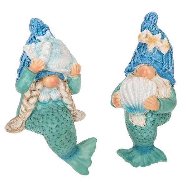 Wichtel-Kantenhocker, Meerjungfrau & Meerjungmann, 2 Stück