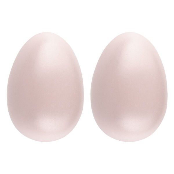 Deko-Eier, Ø 6,5cm, 10cm hoch, pastellrosa, 2 Stück