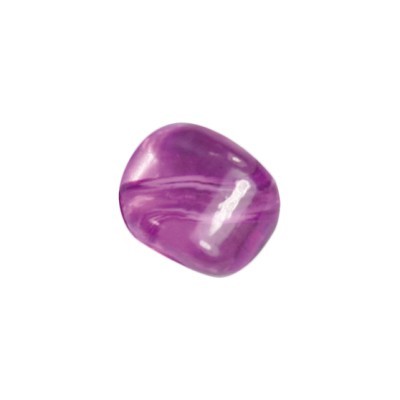 Perle Kissenform, 1cm x 1cm, 10 Stück, fuchsia