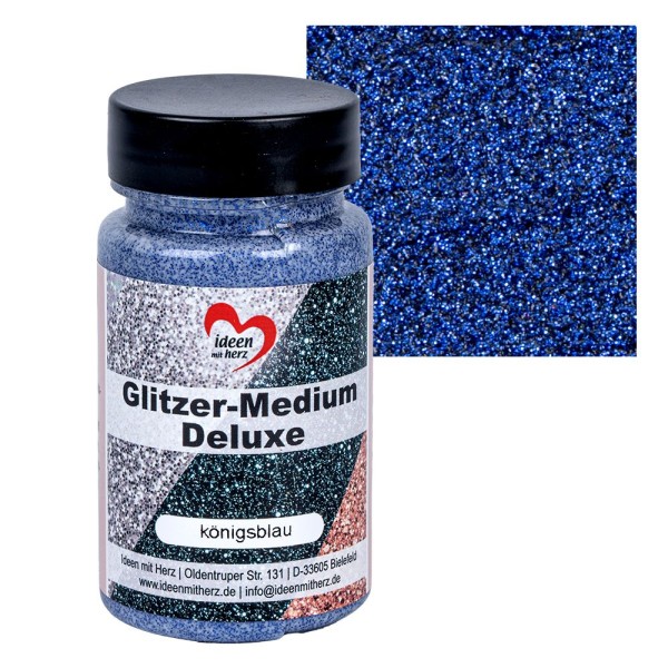 Glitzer-Medium Deluxe, königsblau, 90ml