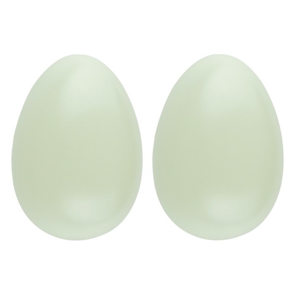 Deko-Eier, Ø 6,5cm, 10cm hoch, pastellgrün, 2 Stück