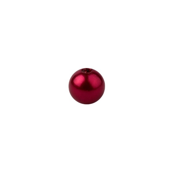 Perlen, Perlmutt, Ø 6mm, rot, 150 Stück