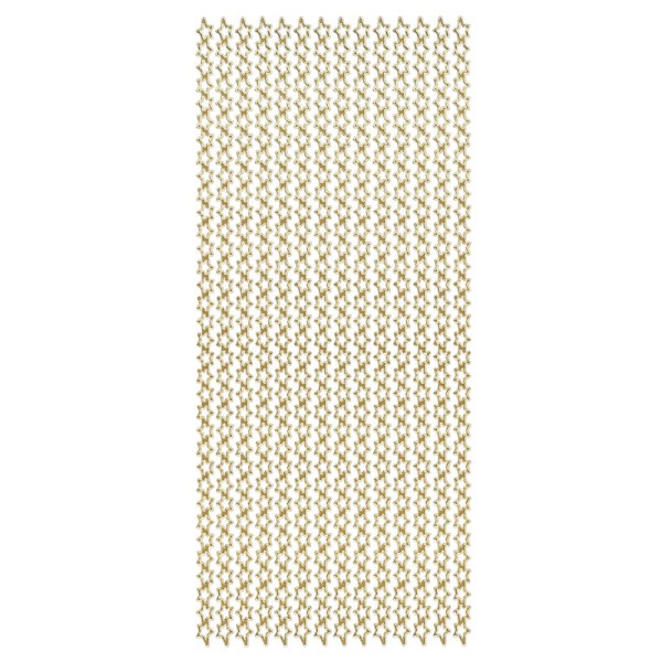 Sticker, Sternenbordüre, Perlmuttfolie, gold