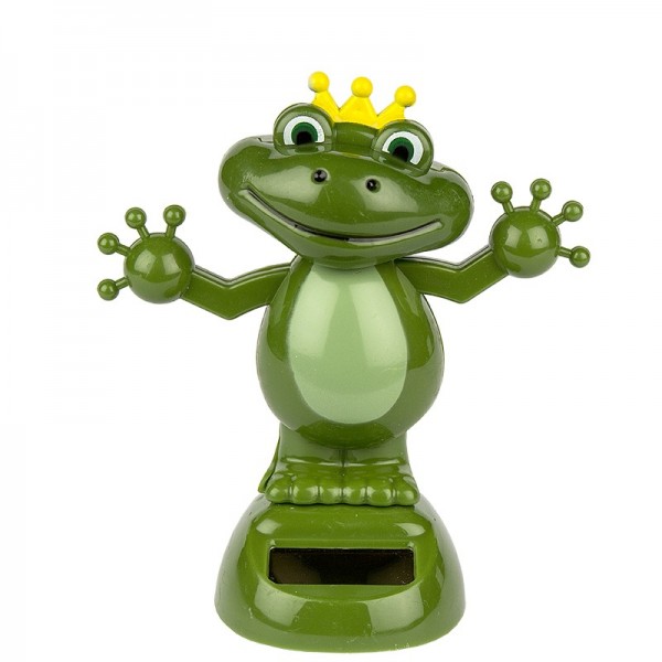 Solar-Wackelfigur, 11cm hoch, Frosch