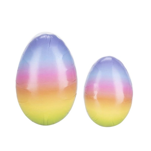 Befüllbare Eier mit Farbverlauf, 9cm & 12cm hoch, 2 Stück