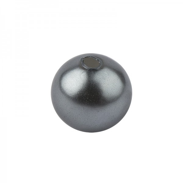 Perlmutt-Perlen, Ø1 cm, 50 Stück, silber-grau