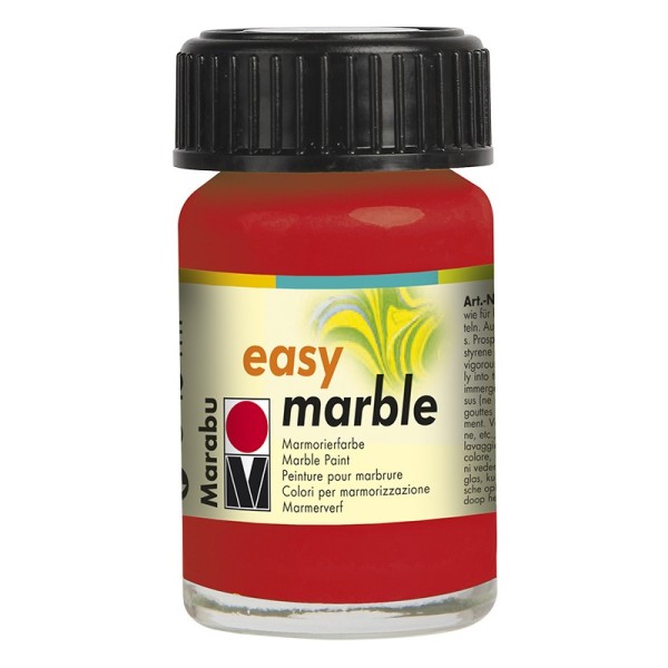 Marmorierfarbe, Marabu easy marble, 15 ml, kirschrot