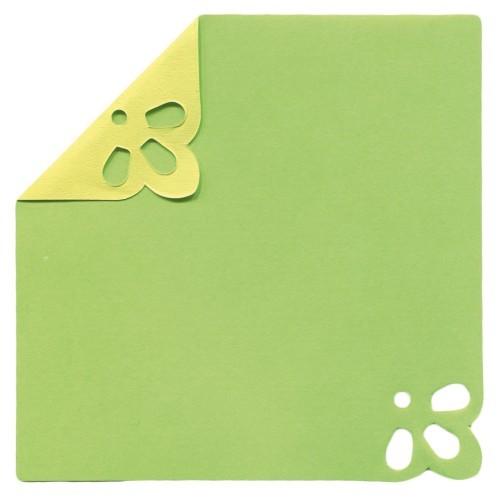 DuoColor Stanz-Faltpapiere, 8 x 8 cm, grün, 2 Ecken, 100 Blatt