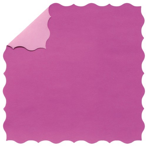 DuoColor Stanz-Faltpapiere, 13 x 13 cm, pink, Büttenrand, 60 Blatt