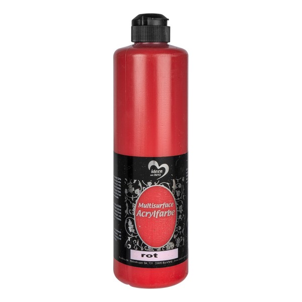 Acrylfarbe "Multisurface", rot, 500ml